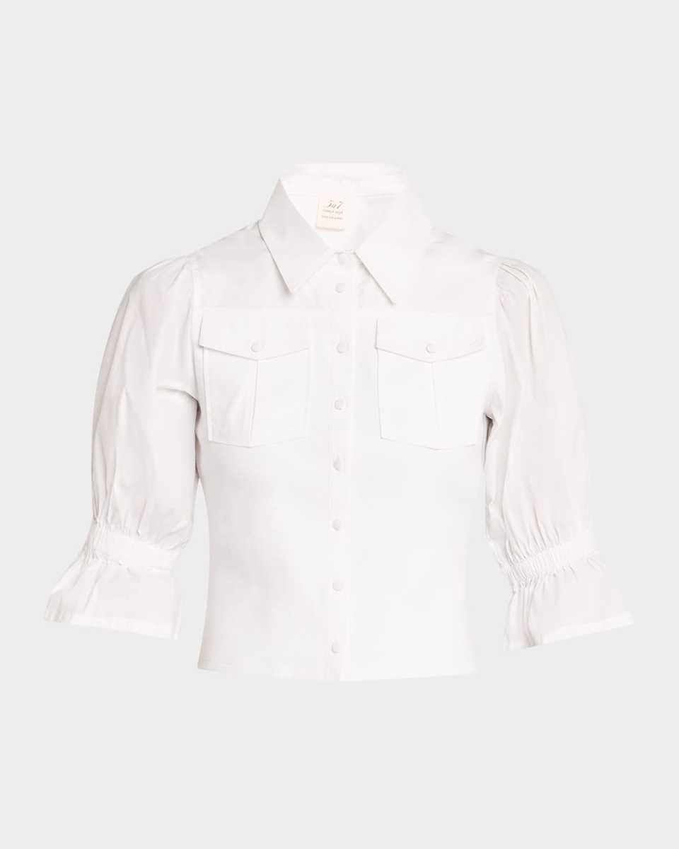 Lyric Puff-Sleeve Top